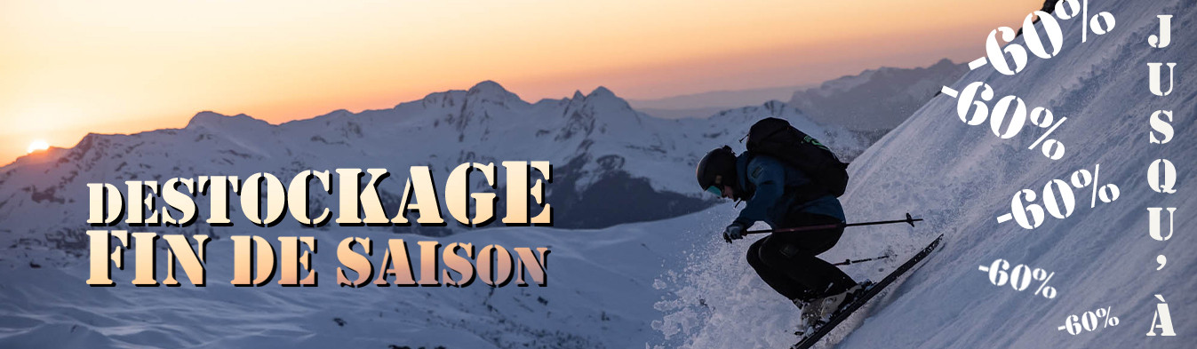 Déstockage de fin de saison jusqu'à -60% 